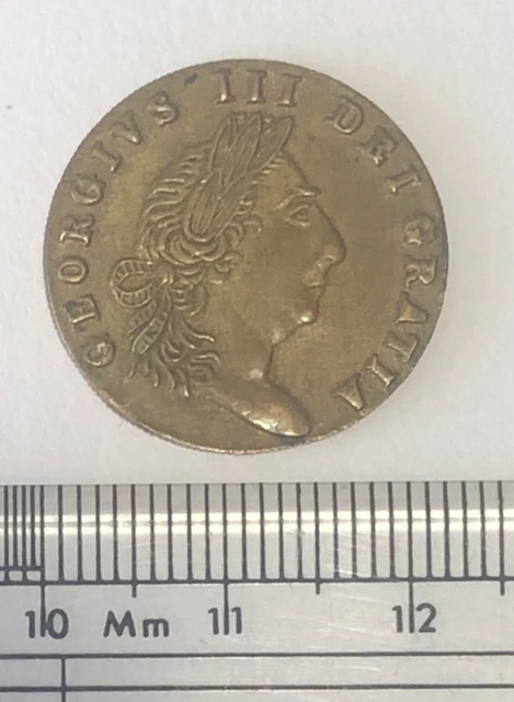 VINTAGE COIN – U.K. George III Spade Gaming Gambling Token 1768 Brass Excellent