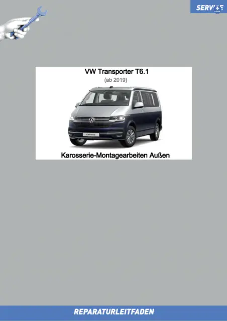 VW Transporter T6.1 (19>) Reparaturanleitung Karosserie­ Außen eBook