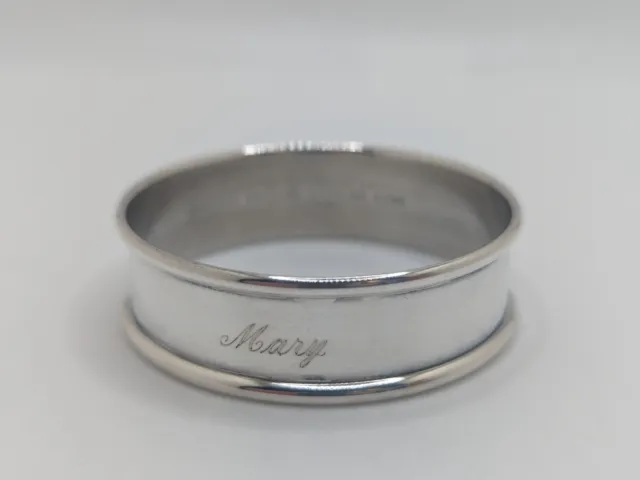 Vintage Gorham Sterling Silver Napkin Ring "Mary" name engraving