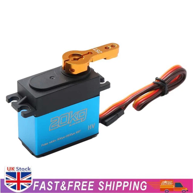 20kg Digital Servo 1/8 1/10 1/12 Scale RC Car Manipulator Metal Gear 25t Arms