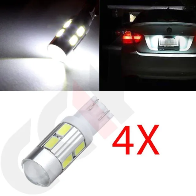 4x 10-SMD LED Bulb High Power Xenon T10 194 158 2825 161 Tail Light White