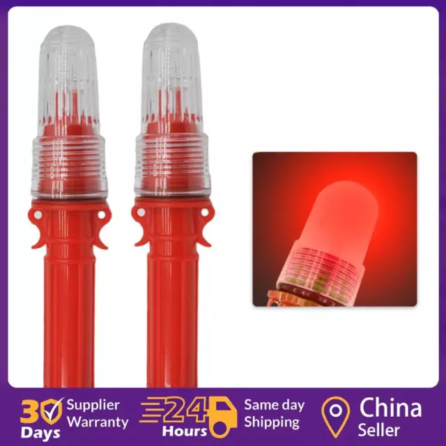 2 pz lampada faro in plastica impermeabile luce da pesca per attrezzi da pesca (rosso) �️