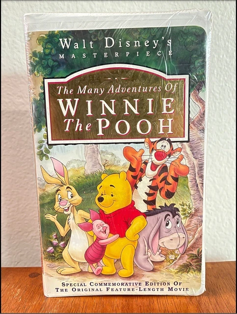 THE MANY ADVENTURES Of Winnie The Pooh VHS 1996 Masterpiece Clamshell the-many-adventures-of-winnie-the-pooh-vhs-1996-masterpiece-clamshell