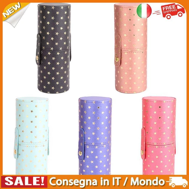 IT PU Stars Print Makeup Brushes Storage Cosmetic Cup Portable Makeup Tools Hold