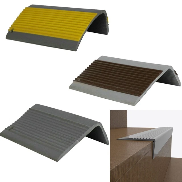 Práctico borde de escalera de goma ángulo borde paso