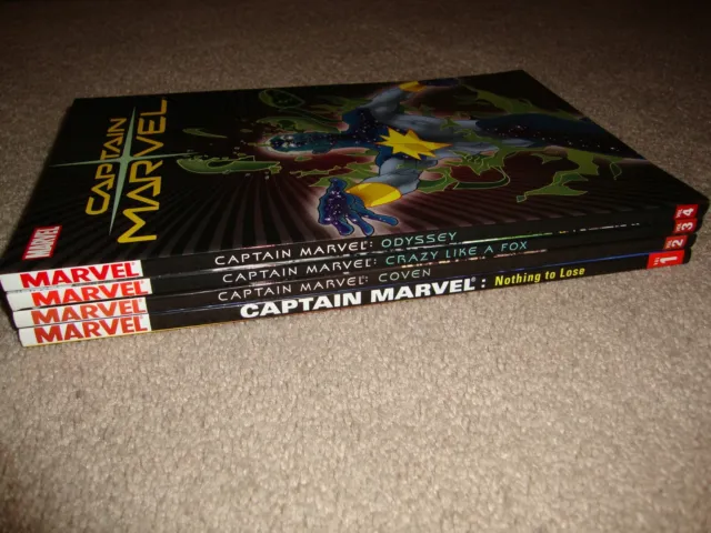 Captain Marvel (Vol. 4) 1 2 3 4 TPB Book LOT Peter David 2003 2004 1st Print Set