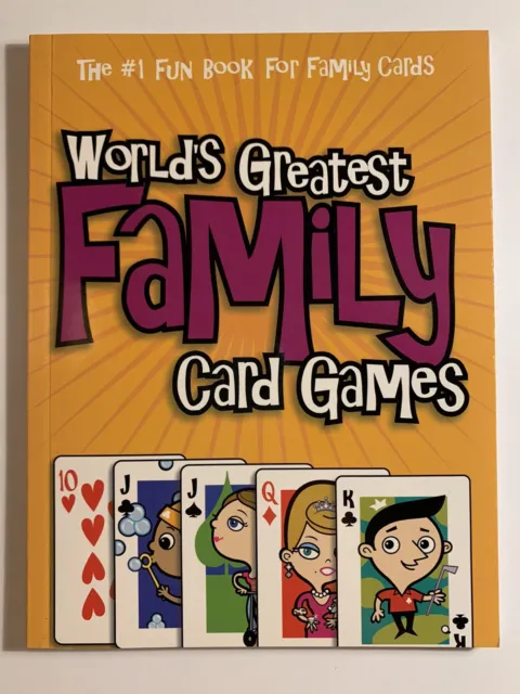 World's Greatest Family Card Games Book Gin Rummy Variations Hearts Crazy 8 New