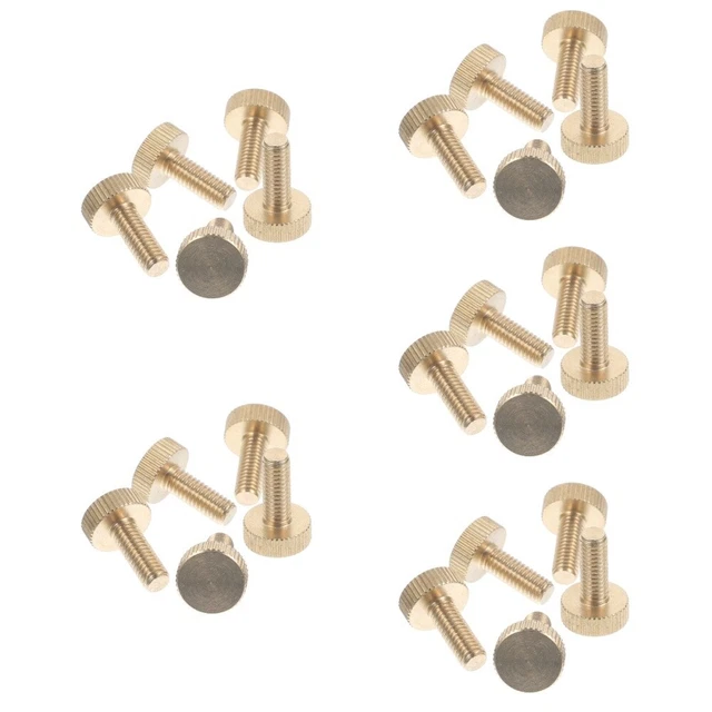Viti A Testa Piana In Ottone, Filettatura Metrica M2, M2.5, M3, M4, M5, M6 – Scegli Misura E Lunghezza