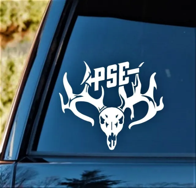 PSE Archery Decal Sticker 6"x5" Deer Turkey Bow Hunting Vinyl Bone Antler