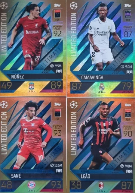 Match Attax Champions League Extra 2022/2023 Limited/Black Edition/LE-BL1-4 etc.