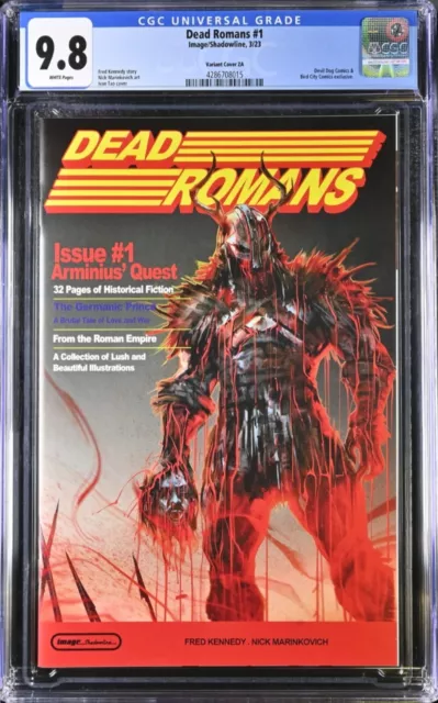 Dead Romans 1 CGC 9.8 Image Ivan Tao Variant Cover ZA Nintendo Power Homage COA