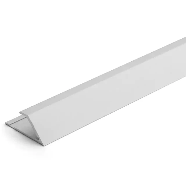 Aluminum Reducer Floor Transition Strip, Satin Silver, 5.5Mm 1 In. X 84 In.