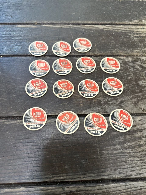 Vintage Kolb Dairy Caps Lena illinois