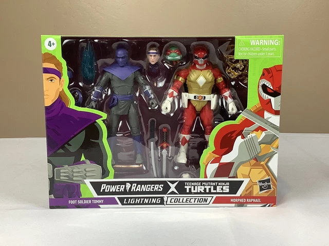 Power Rangers Vs TMNT Foot Soldier Tommy Vs Morphed Raphael 2 Pack