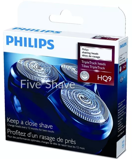 NEUF 3 PHILIPS HQ9 HQ 9 SMARTTOUCH TETES de Rasage/Rasoir HQ81, HQ82, HQ90, HQ91