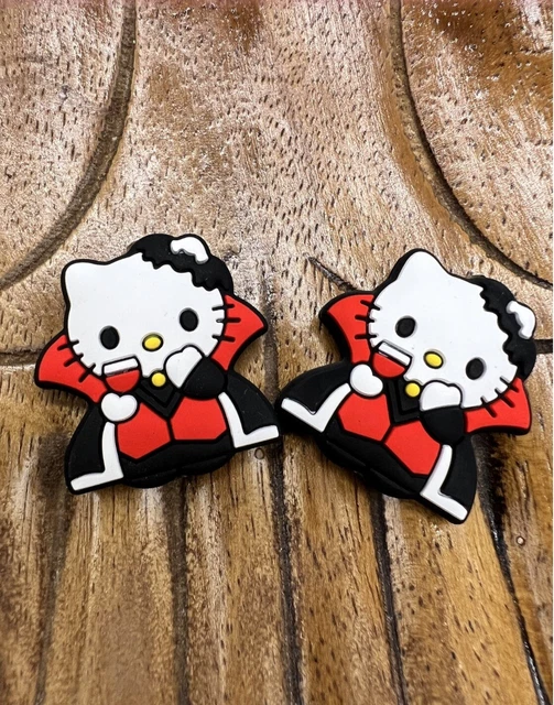 Cuentas focales de silicona para bolígrafos hágalo usted mismo artesanía 3 piezas Hello Kitty Drácula gato