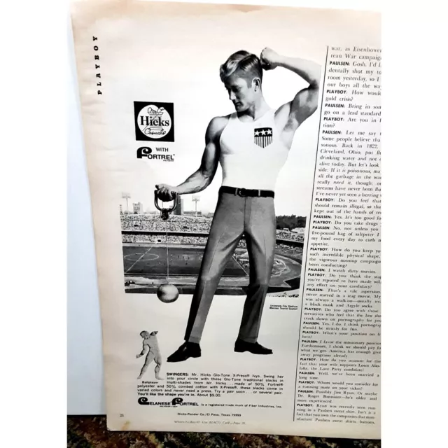 1968 Mr Hicks Casuals Vintage Print Ad Original
