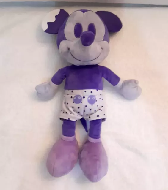 Mickey Mouse 16" Blueberry Purple Super Soft Plush Toy Whitehouse Leisure