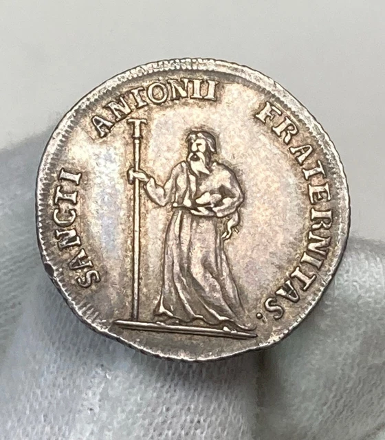 Germany - Saxony 1739 Silver 21mm Brotherhood of Saint Anthony Medal Scarce type