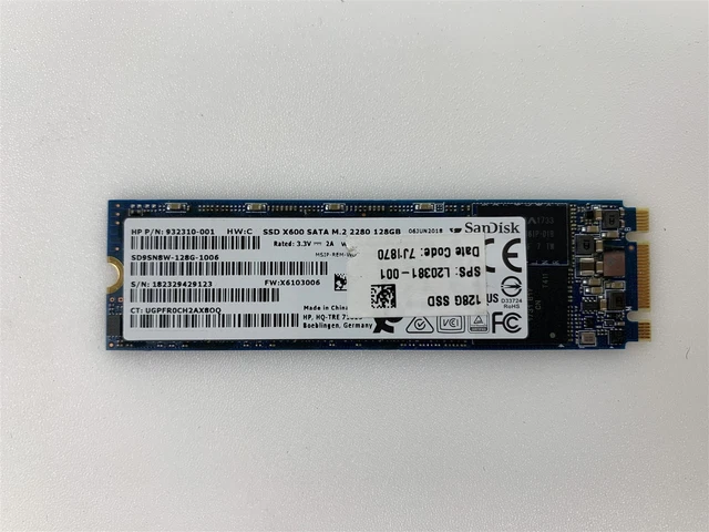 SANDISK SSD X600 M.2 SATA 2280 128GB Solid State Drive 10-Pack