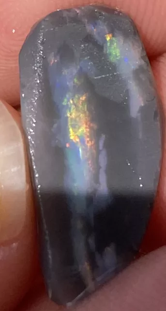 Black Opal Crystal Solid Lightning Ridge Gold Red Colour 3.05ct Jewellery Opals