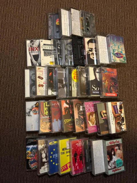 30+ music cassette tapes job lot