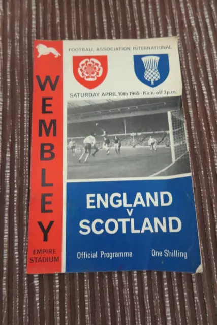 ENGLAND v SCOTLAND - WEMBLEY APRIL 1965 PROGRAMME