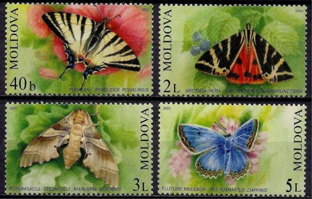 Moldova 2003 Butterflies Insects Nature 4v set MNH