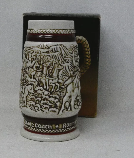 Avon Western Round Up Mini Beer Stein Mug With Box 2