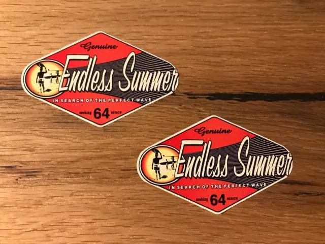 2x Surfer Aufkleber Surf Board Wave USA Vintage Oldschool Retro Oldtimer #400