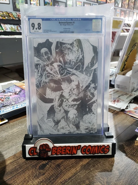Batman Spawn #1 2022 Cover N 1:100 Jim Lee Sketch Variant CGC 9.8 DC Comics