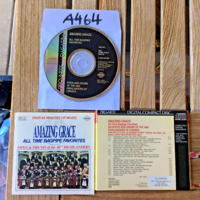 Amazing Grace Bagpipes and Drums 48th Highlanders CD No Case No Tracking #A464