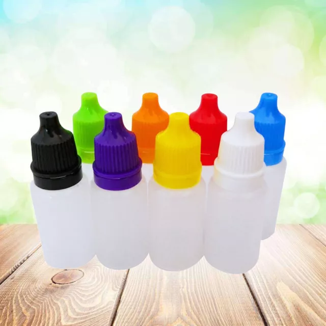 8pcs Eye Liquid Container 20ml Empty Plastic Squeezable Dropper Bottles Eye