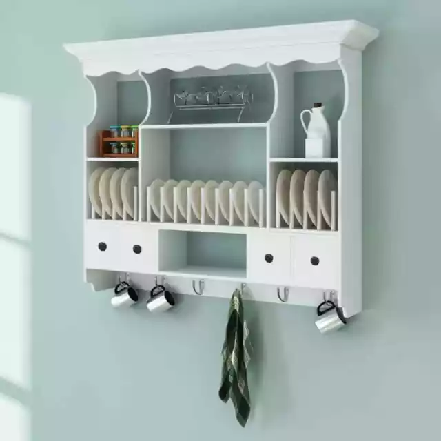Armoire murale de cuisine Bois Blanc