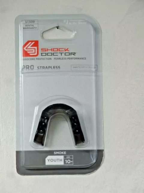NEW - Shock Doctor MOUTH GUARD - Smoke Pro YOUTH