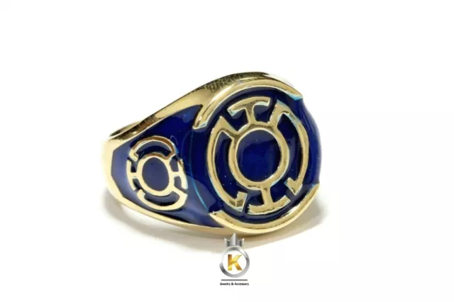 Blue Ring Brass Blue Lantern Brass Ring Blue Lantern Power Brass Ring