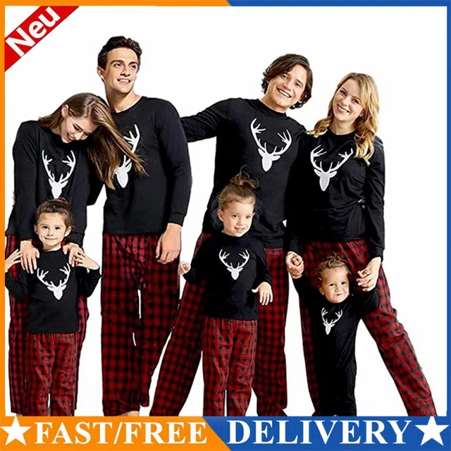 Weihnachten Familie passendes Pyjama Set Erwachsene Kind Weihnachten Nachtwäsche Loungewear