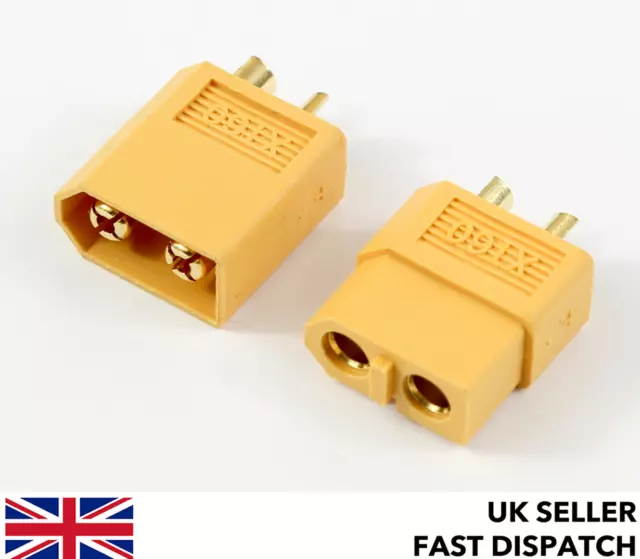 XT60 Male & Female Connectors/Plugs/Socket 10/5/1/2/3 RC LiPo Battery 12v 24v RC