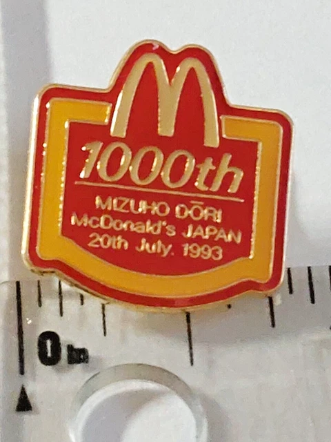 McDonald's 1993 1000TH MIZUHO DORI JAPAN  Lapel Pin (050923)