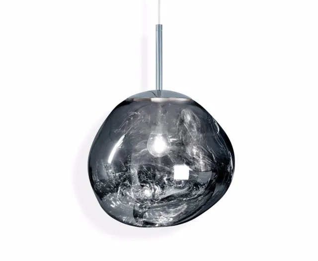 Tom Dixon Dimmable Melt Pendant Ceiling Light - Chrome - Authentic