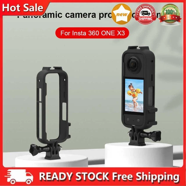 Protective Frame with 1/4 Adapter Frame Cage Protection Case for Insta360 ONE X3