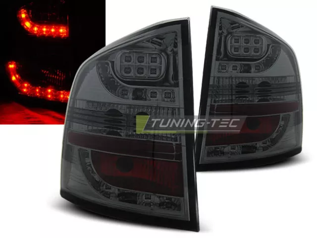 Pilotos traseros para Skoda OCTAVIA 2 II Kombi 2004-Humo LED ES LDSK04-ED XINO E