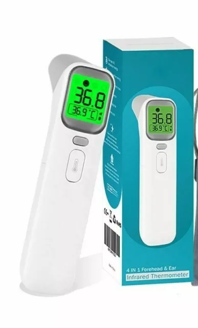 Infrarot Körperthermometer berührungsloses Temperaturmessgerät Baby Medizin Digital LCD