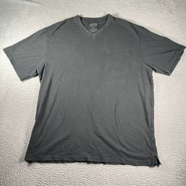 Camiseta Duluth Trading Co para Hombre XL Negra Cuello en V Clásica Informal Esencial