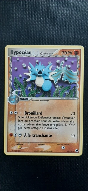 Carte Pokemon Hypocéan 22/101 BLOC EX ILE DES DRAGONS - RARE- FR