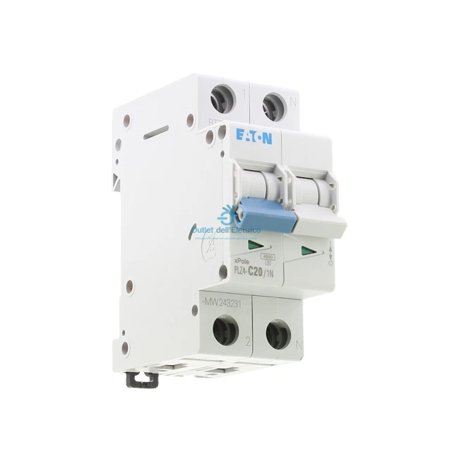 Interruttore Di Protezione Linea ABB 2CDS252001R0014 S202-C1 - 2 Poli, 1 A, 4 - Foto 5