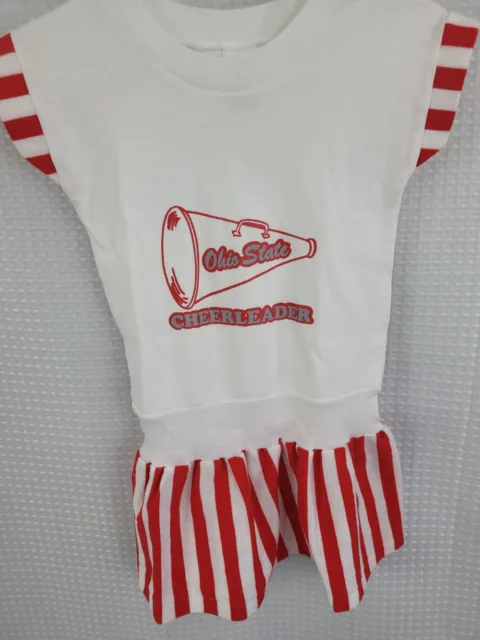 Vintage Ohio State Cheerleader Little Girls Dress SIze 3 by Rabbit Skins