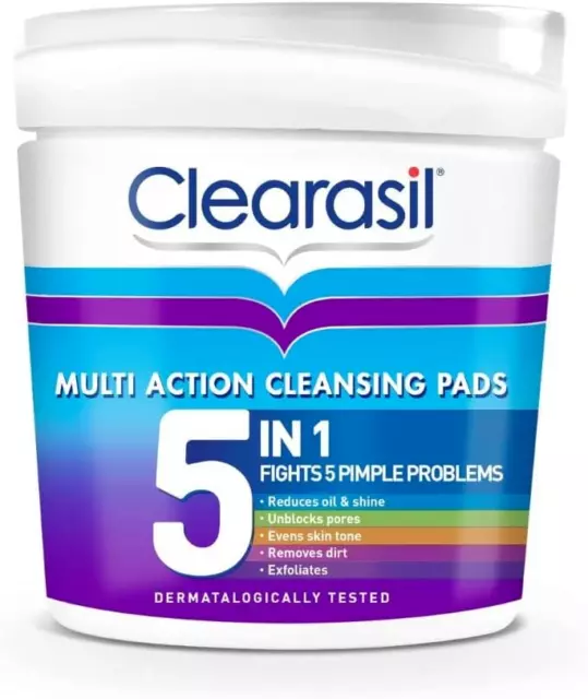 Clearasil 5-In-1 Multi-Action Cleansing Pads - 65 Pads