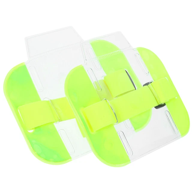 2Pcs  Armband ID Cards Holder Badge Storage Holders armband credit card cases C