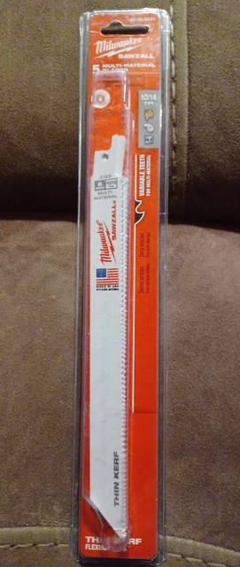 Milwaukee 48-00-5193 5pk 8 in. 10/14 TPI SAWZALL Reciprocating Saw Blades